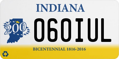 IN license plate 060IUL
