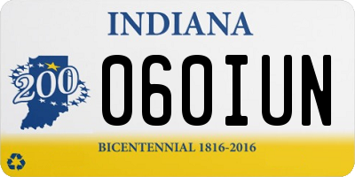 IN license plate 060IUN
