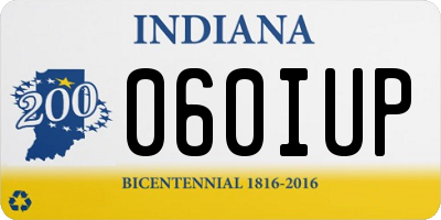 IN license plate 060IUP