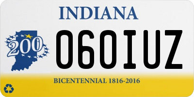 IN license plate 060IUZ