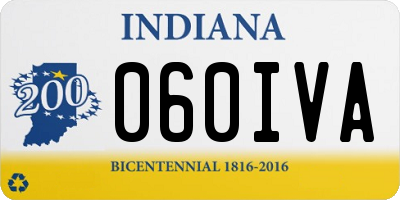 IN license plate 060IVA