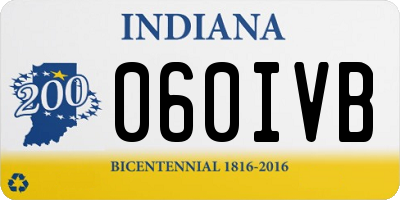 IN license plate 060IVB
