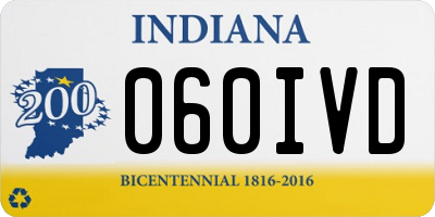 IN license plate 060IVD