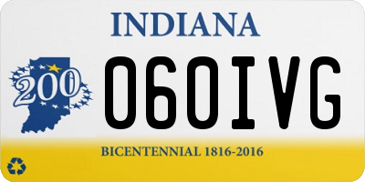 IN license plate 060IVG