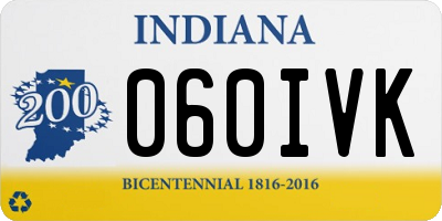 IN license plate 060IVK
