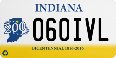 IN license plate 060IVL
