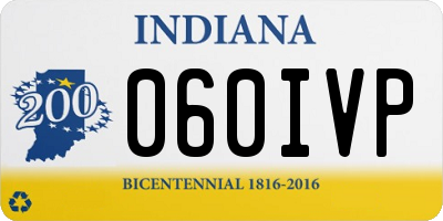 IN license plate 060IVP