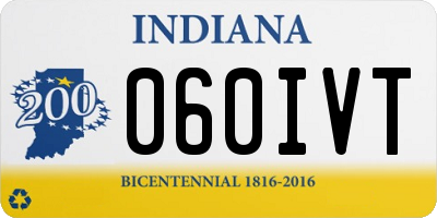 IN license plate 060IVT