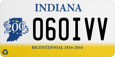 IN license plate 060IVV