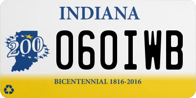 IN license plate 060IWB