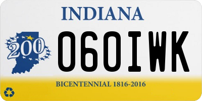 IN license plate 060IWK