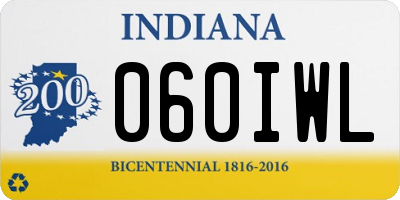 IN license plate 060IWL