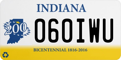 IN license plate 060IWU