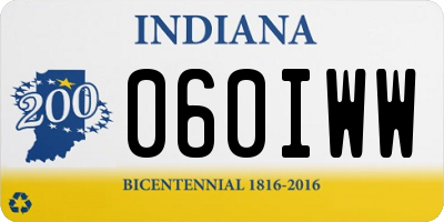 IN license plate 060IWW
