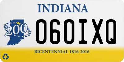 IN license plate 060IXQ