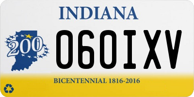 IN license plate 060IXV