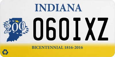 IN license plate 060IXZ