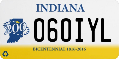 IN license plate 060IYL