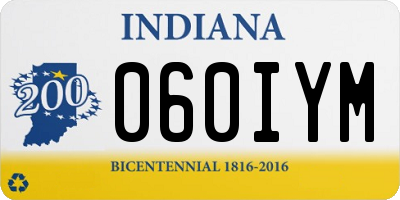 IN license plate 060IYM