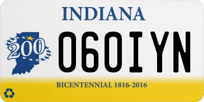 IN license plate 060IYN
