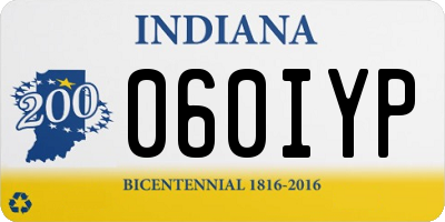 IN license plate 060IYP