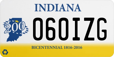 IN license plate 060IZG