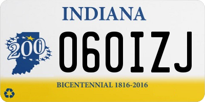 IN license plate 060IZJ