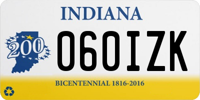 IN license plate 060IZK