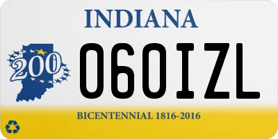 IN license plate 060IZL