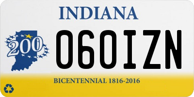 IN license plate 060IZN