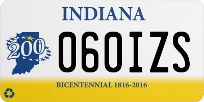IN license plate 060IZS