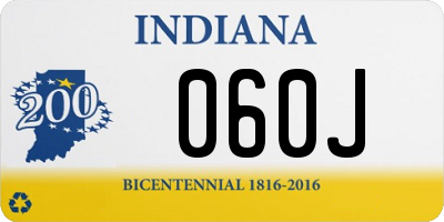 IN license plate 060J