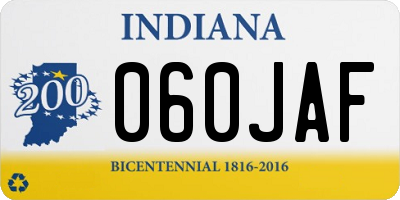 IN license plate 060JAF