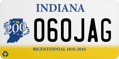 IN license plate 060JAG
