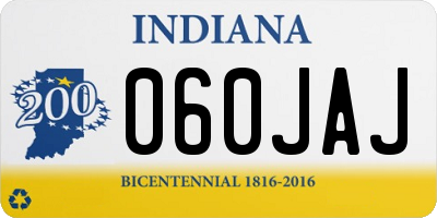 IN license plate 060JAJ