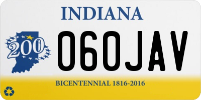 IN license plate 060JAV