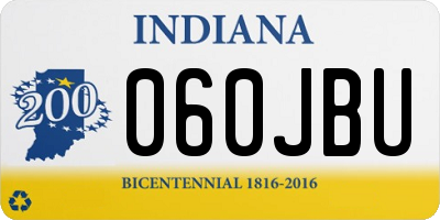 IN license plate 060JBU