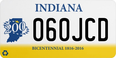 IN license plate 060JCD