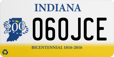 IN license plate 060JCE