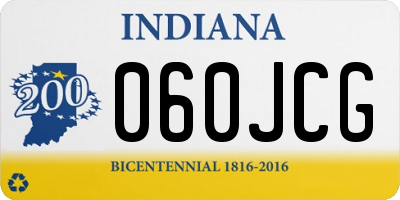 IN license plate 060JCG