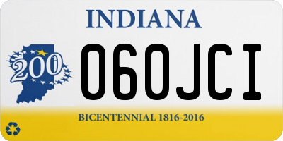 IN license plate 060JCI