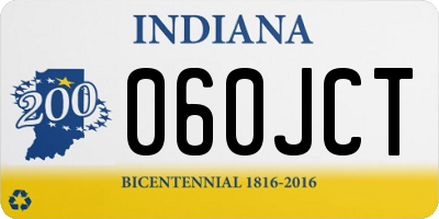 IN license plate 060JCT
