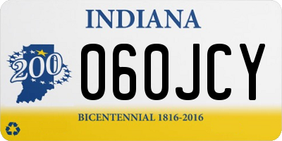 IN license plate 060JCY