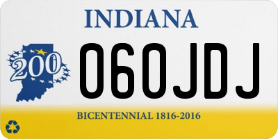 IN license plate 060JDJ