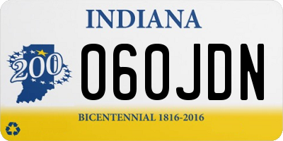 IN license plate 060JDN