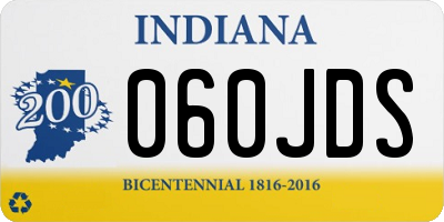 IN license plate 060JDS