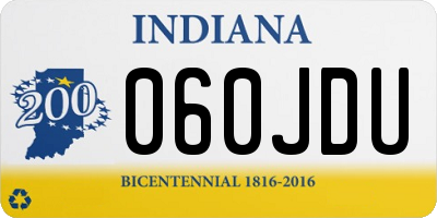 IN license plate 060JDU