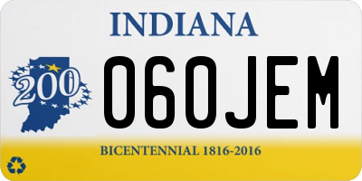 IN license plate 060JEM
