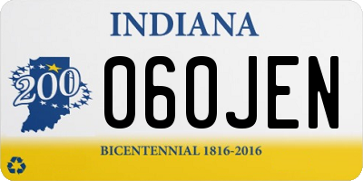 IN license plate 060JEN