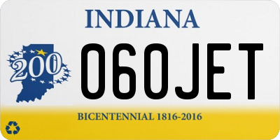 IN license plate 060JET